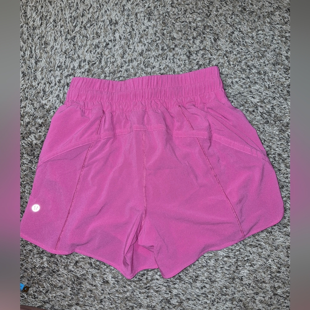 Lululemon Athletica Sonic Pink Hotty hot Shorts